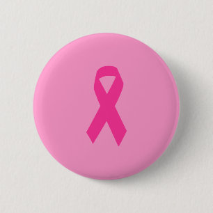 Pink Awareness Ribbon 2 Inch Round Button