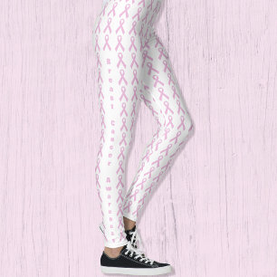 Pink Awareness Ribbon Leggings