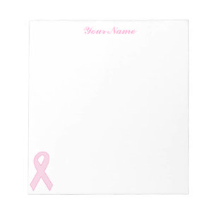 Pink Awareness Ribbon Notepad