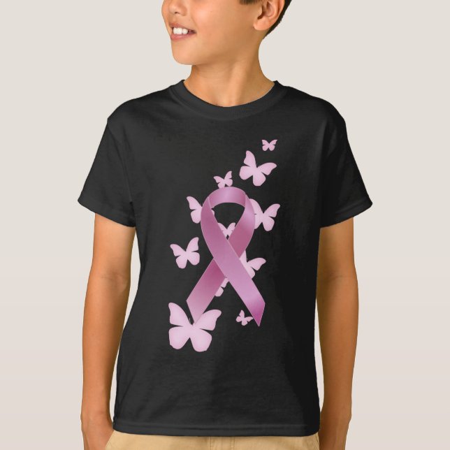Pink Awareness Ribbon T-Shirt (Front)