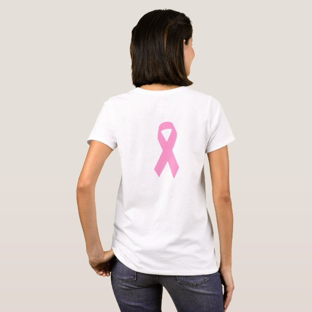 Pink Awareness Ribbon T-Shirt (Back Full)