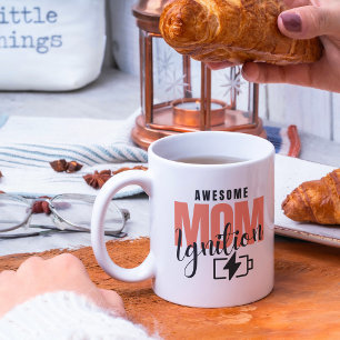 Pink Awesome Mom Mother's Day Coffee Lover Mug