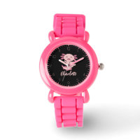 Pink Axolotl Monogram Name 