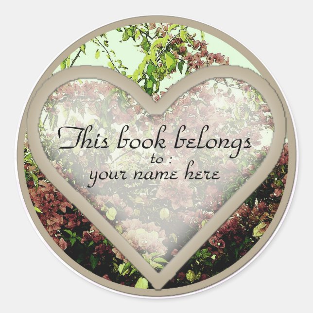 pink azalea book labels (Front)