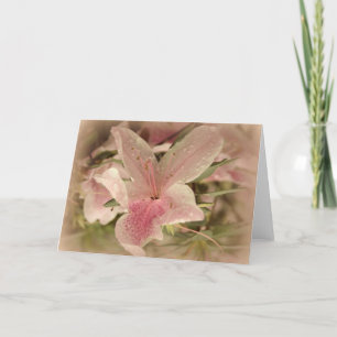 Pink Azalea Thank You Card