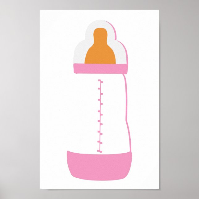 Pink baby bottle 1 poster (Front)