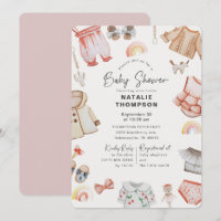 Pink Baby Clothes & Toys Baby Shower