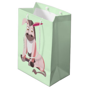 Pink Baby Donkey Funny Gift Bag - Customizable