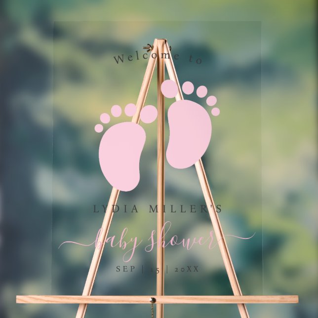 Pink Baby Feet Baby Shower Party, Girl Baby Shower (Neutre)