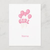 Pink Baby Girl Balloon Celebration - Cute Nursery