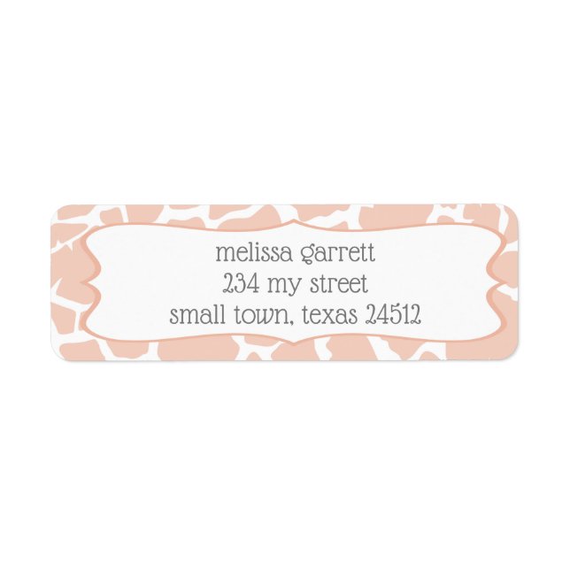 Pink Baby Girl Giraffe (Front)