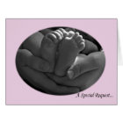 Pink Baby Girl Godparents Demander une carte de vo