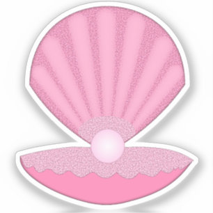 Pink Baby Girl Oyster shell and Pearl