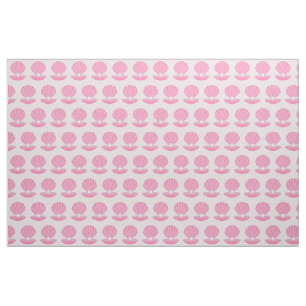Pink Baby Girl Oyster shell and Pearl Patterned Fabric