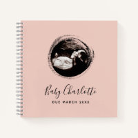 Pink Baby Girl Sonogram Ultrasound Pregnancy Book