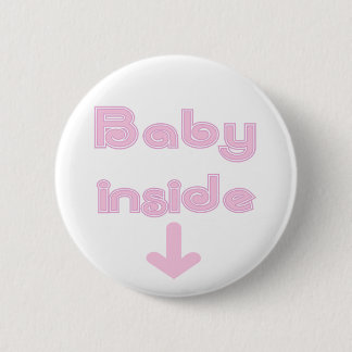Pink Baby Inside - Customized 2 Inch Round Button
