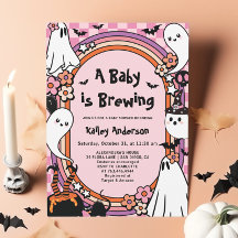 Pink Baby is Brewing Halloween Baby Shower 
