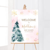Pink Baby It's Cold Outside Welcome