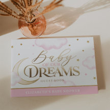 Pink Baby of our Dreams Baby Shower Guest Book