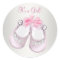 Pink Baby Shoes Pink Baby Shower Stickers