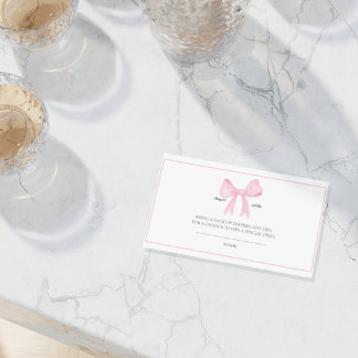 Pink Baby Shower Diaper Raffle Card – Printable