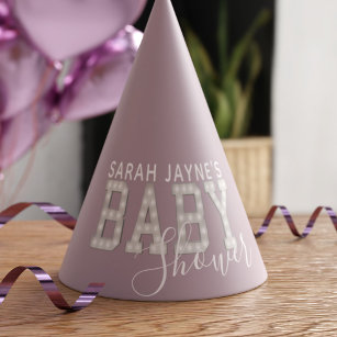 Pink Baby Shower Paper Party Hat