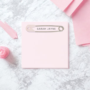 Pink Baby Shower Square Post-It Notes