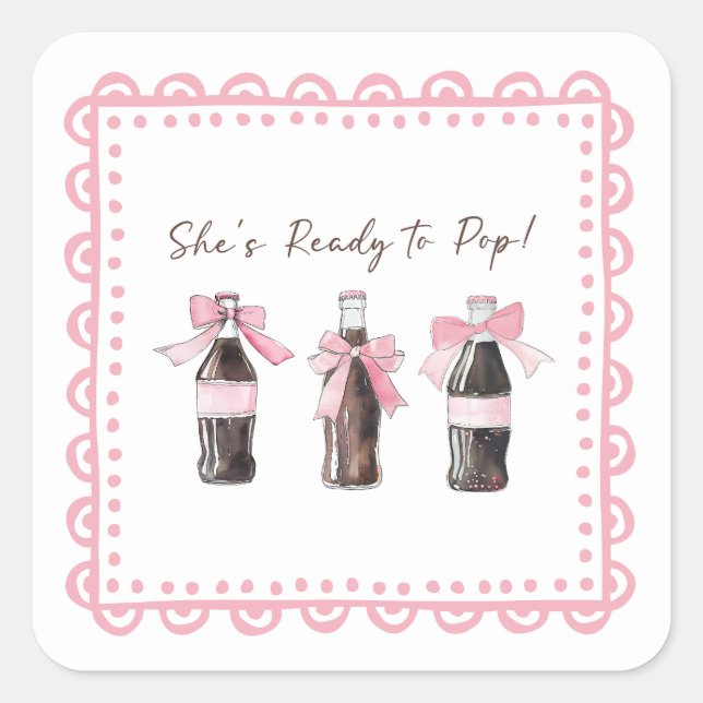 Pink Baby Soda Ready to POP Sticker (Front)