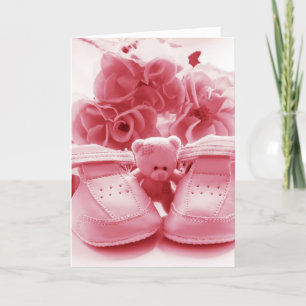 Pink Baby Thank you Card