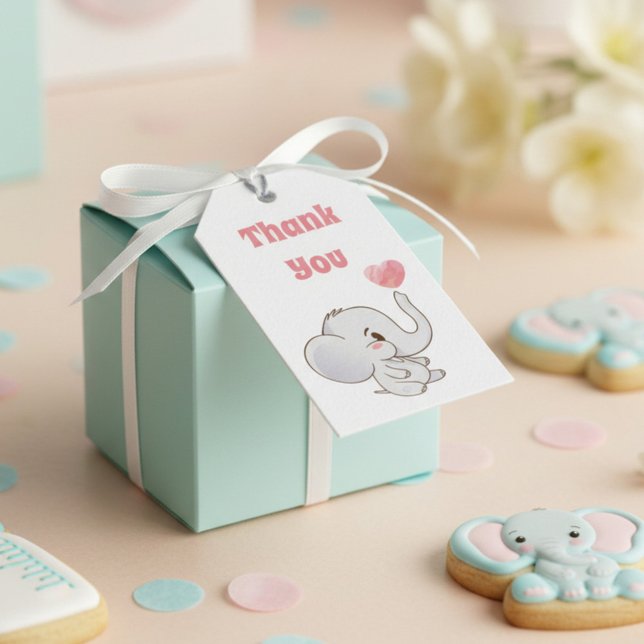 Pink Baby Thank You Gift Tags (Creator Uploaded)