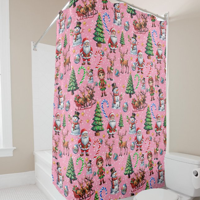 Pink Background Christmas Decorative Pattern (Creator Uploaded)