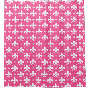 Pink Background Fleur-de-lis Pattern Design