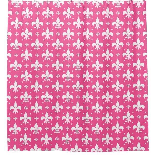 Pink Background Fleur-de-lis Pattern Design  (Front)