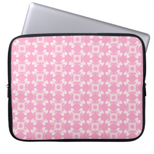 Pink background,  modern seamless pattern. Vintage Laptop Sleeve