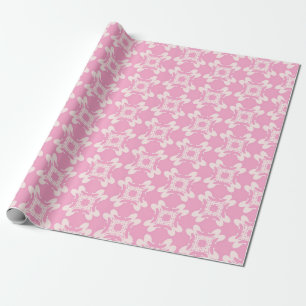 Pink background, modern seamless pattern. Vintage Wrapping Paper