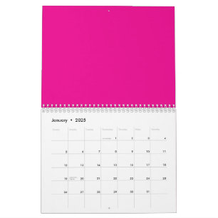 Pink Background with Black Border Design Ideas  Calendar