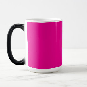 Pink Background with Black Border Design Ideas Magic Mug
