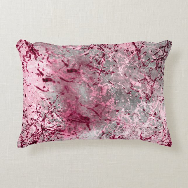 pink backgroundart, deco, pattern, abstract, aged, accent pillow (Front)