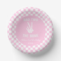 Pink Bad Two The Bone Skeleton 2nd Birthday Party