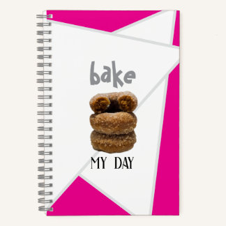 Pink Bake My Day Spiral Notebook