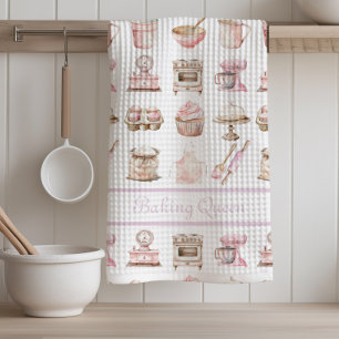 Pink Baking Queen Kitchen Towel