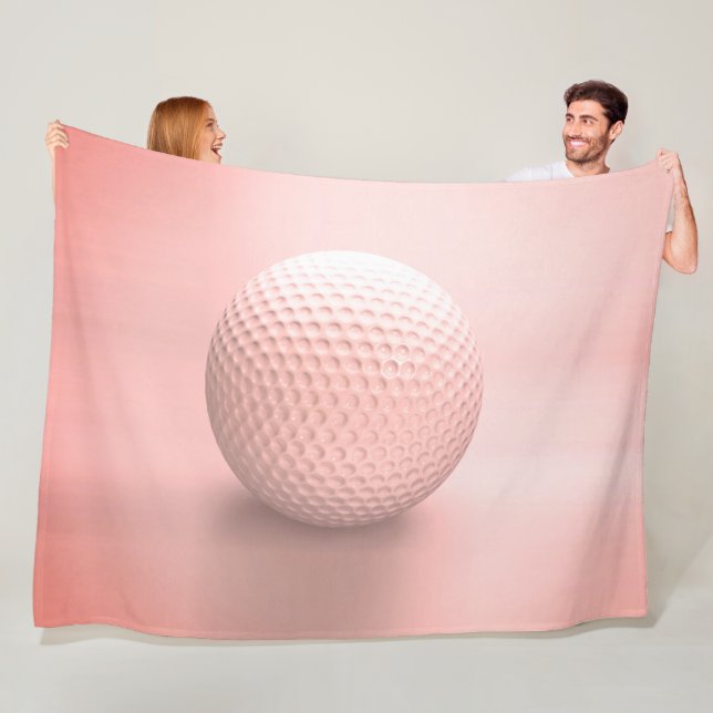 Pink Ball Ladies Golf Fleece Blanket (In Situ)