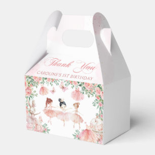 Pink Ballerina Ballet Birthday Favor Box