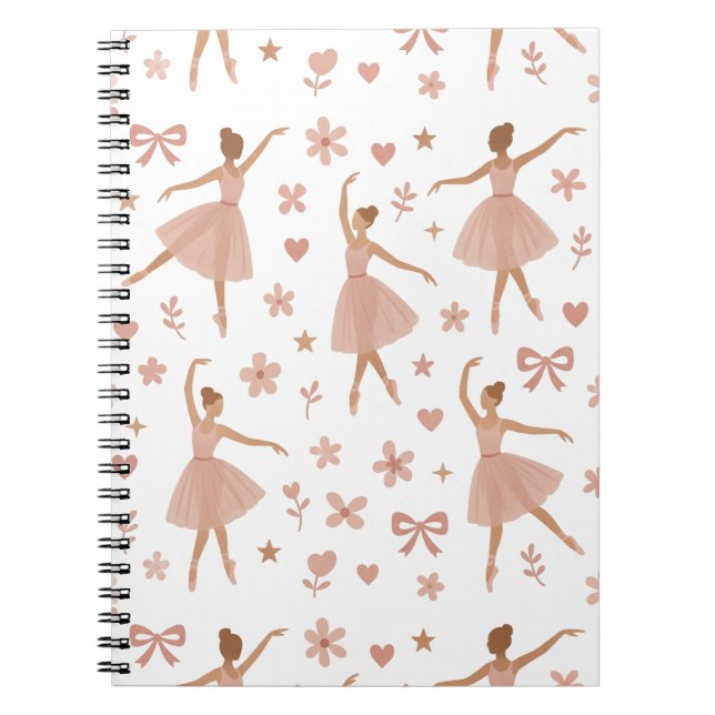 Pink Ballerina Dance Notebook (Front)