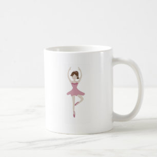 Pink Ballerina Girl Coffee Mug