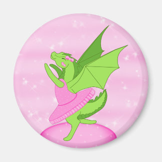 Pink Ballerina Magnet