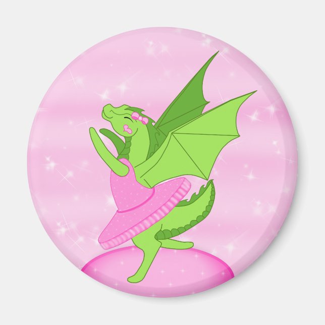 Pink Ballerina Magnet (Front)