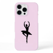 Pink ballerina phone case