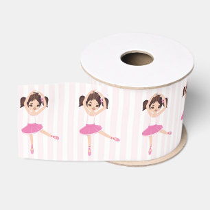Pink Ballerina theme Birthday Party Grosgrain Ribbon