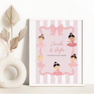 Pink Ballerina Tutu Cute Birthday Party sign